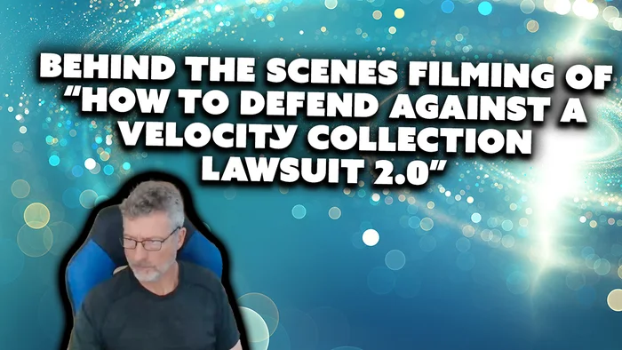 Behind The Scenes Filming Of “How To Defend Against A Velocity Collection Lawsuit 2.0” 