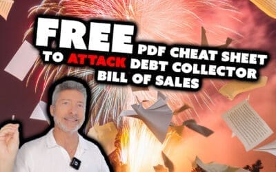 Free PDF Cheat Sheet To Attack Debt Collector Bill Of Sales