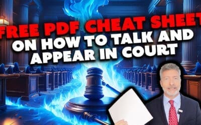 Free PDF Cheat Sheet On How To Talk And Appear In Court
