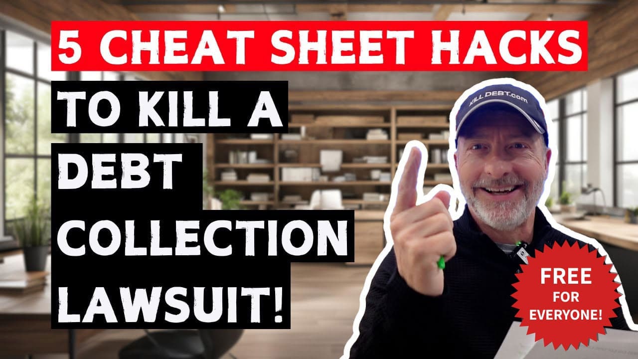 5 free cheat sheet hacks to kill a debt collection lawsuit