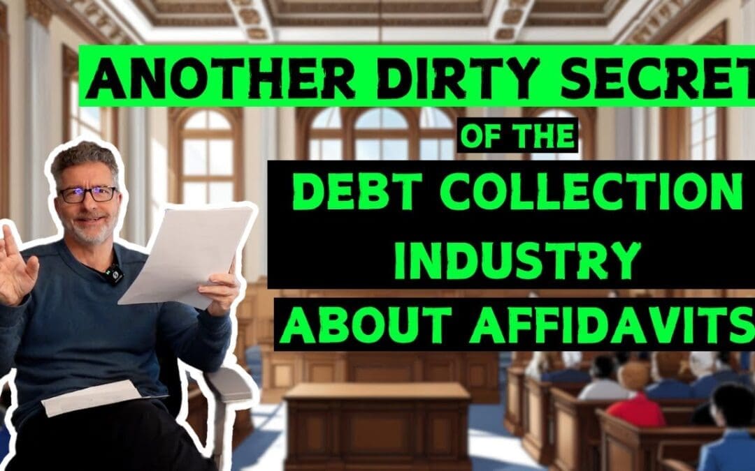 Another Dirty Secret of the Debt Collection Industry about Affidavits
