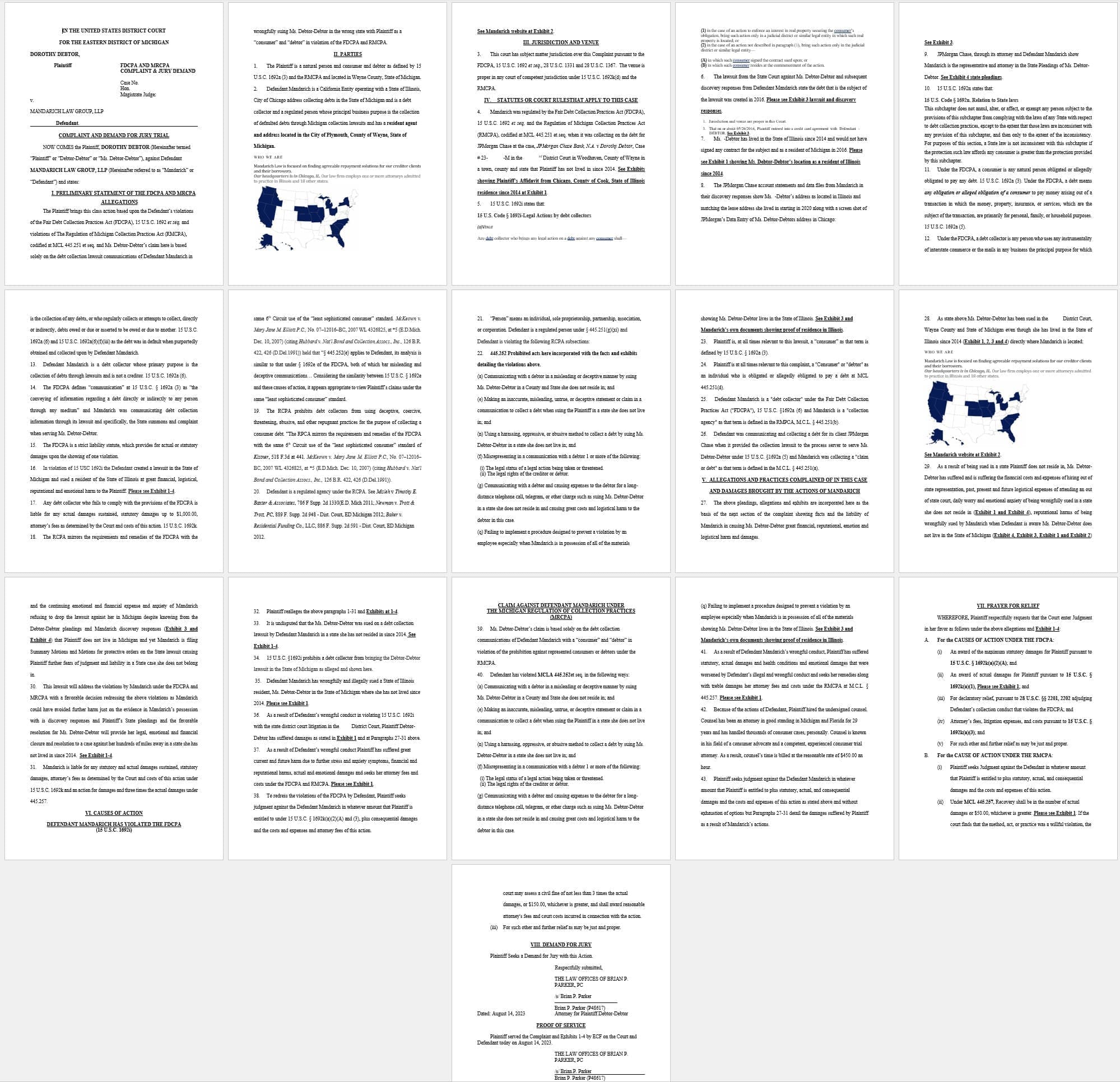 Federal Lawsuit From Dorothy Debtor vs Debt Collector in JPMorgan Case Federal Lawsuit From Dorothy Debtor vs Debt Collector in JPMorgan Case
