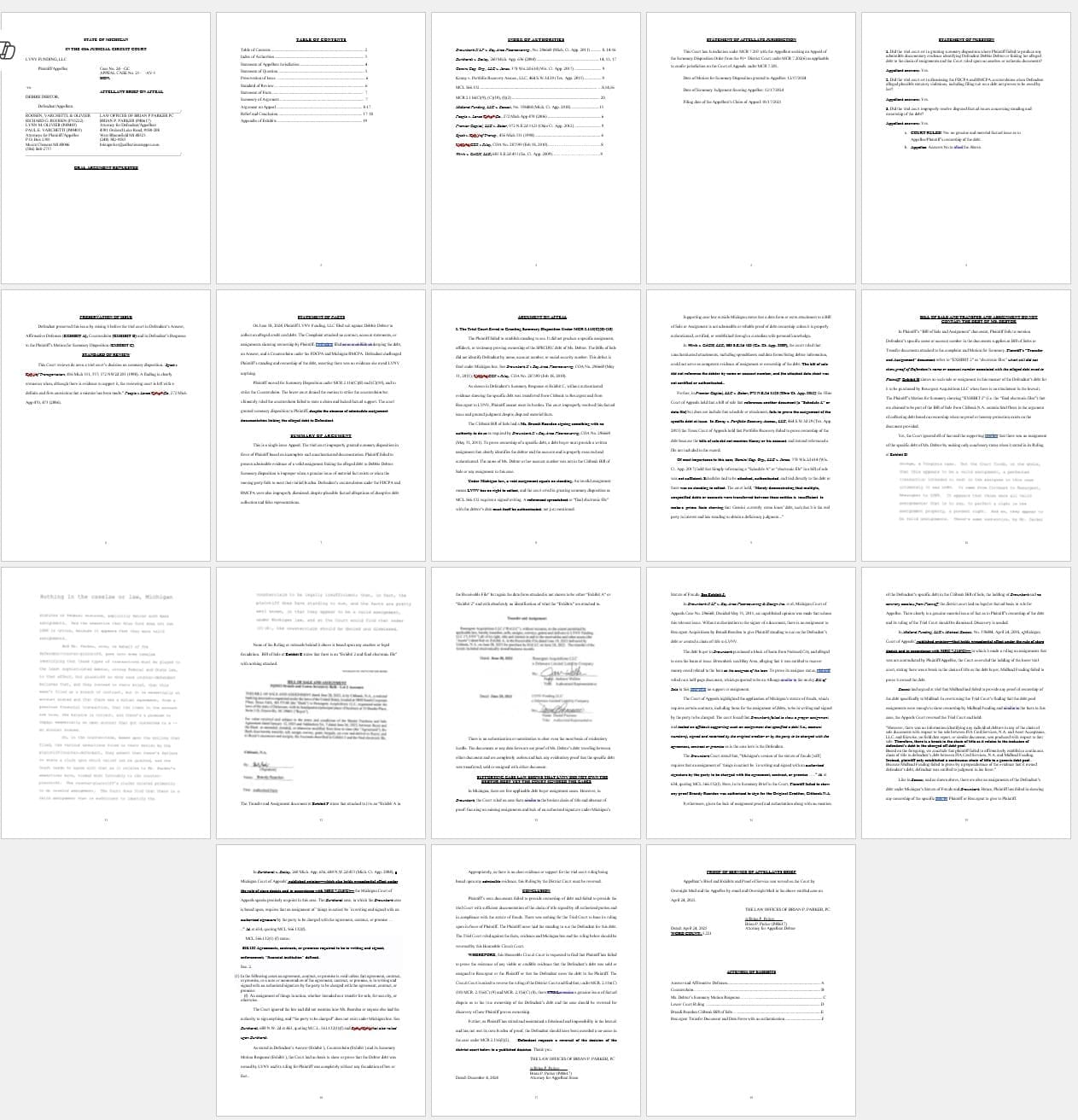 Appellate Brief v LVNV Appellate Brief v LVNV