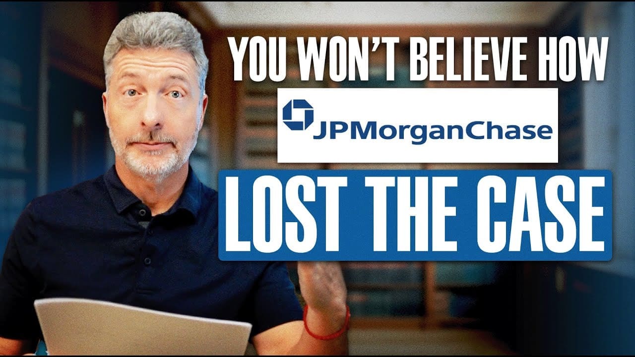 JP Morgan’s Mistakes and Failure to Show Got Their Case Dismissed!