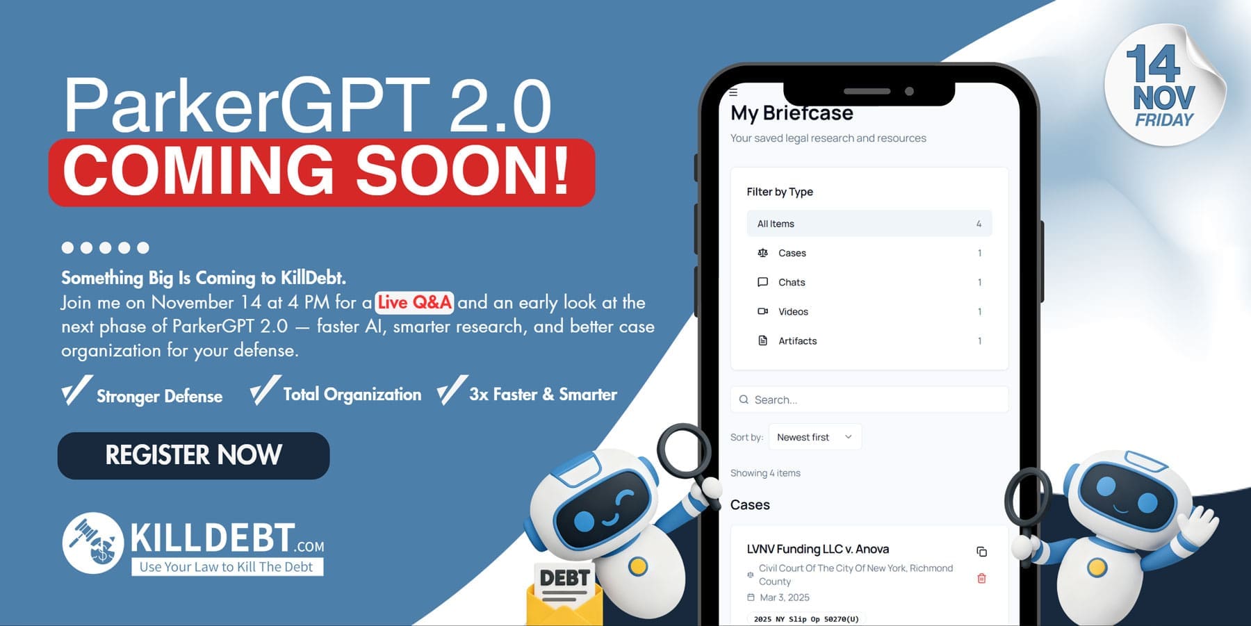 coming-soon AI for Legal self-defense